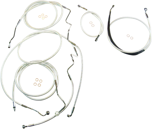 MAGNUM SHIELDING 387344 Sterling Chromite II® Designer Handlebar Installation Kit - 10" - '14-'16 FLH - 10" '14-'16 FLH