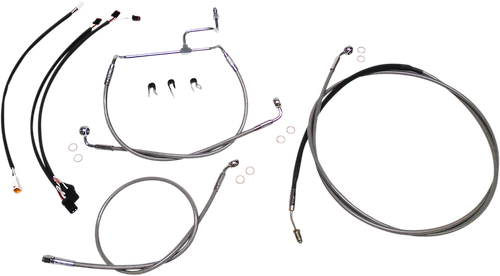 MAGNUM SHIELDING 589831 XR Handlebar Installation Kit - 12"-14" Ape Hangers - '17-'20 FLHX - Stainless Steel/Chrome - 12"-14" Ape Hangers '17-'20 FLHX Stainless Steel/Chrome