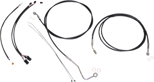 MAGNUM SHIELDING 489932 XR Handlebar Installation Kit - 15"-17" Ape Hangers - '17-'20 FLHR - Black/Chrome - 15"-17" Ape Hangers '17-'20 FLHR Black/Chrome