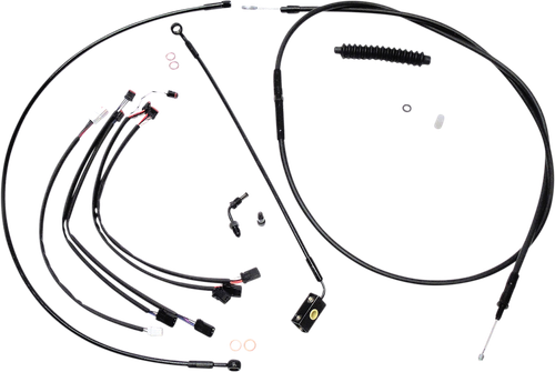 MAGNUM SHIELDING 486941 XR Handlebar Installation Ki - 12"-14" Ape Hangers - '18-'24 Softail - Black - 12"-14" Ape Hangers '18-'24 Softail Black
