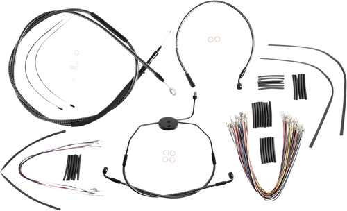 MAGNUM SHIELDING 787301 KARBONFIBR Designer Handlebar Installation Kit - 12"-14" - '08-'13 Touring - 12"-14" '08-'13 Touring