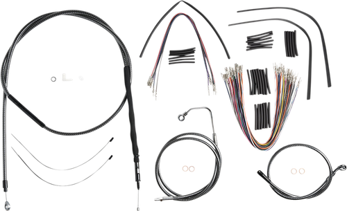 MAGNUM SHIELDING 787361 KARBONFIBR Designer Handlebar Installation Kit - 12"-14" - '08-'13 Touring - 12"-14" '08-'13 Touring