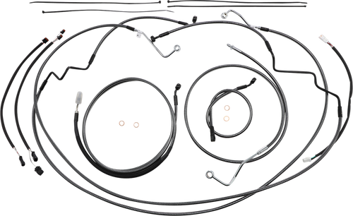 MAGNUM SHIELDING 787871 KARBONFIBR Designer Handlebar Installation Kit - 12"-14" - '17-'20 FLTR - 12"-14" '17-'20 FLTR