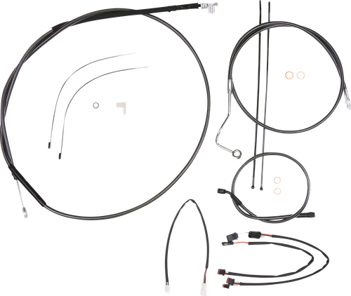 MAGNUM SHIELDING 487982 Black Pearl™ Designer Handlebar Installation Kit - 15"-17" - '21-'23 FLTR - 15"-17" '21-'23 FLTR