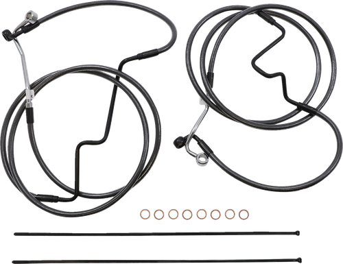 MAGNUM SHIELDING 487993 Black Pearl™ Designer Handlebar Installation Kit - 18"-20" - '21-'22 FLHR - 18"-20" '21-'22 FLHR