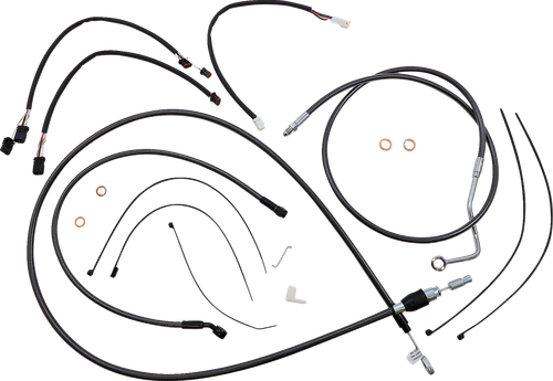 MAGNUM SHIELDING 4871151 Black Pearl™ Designer Handlebar Installation Kit - 12"-14" - '21-'22 FLHR - 12"-14" '21-'22 FLHR