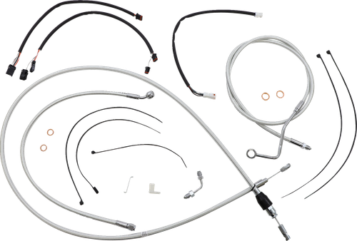 MAGNUM SHIELDING 3871142 Sterling Chromite II® Designer Handlebar Installation Kit - 15"-17" - '21-'23 FLTR - 15"-17" '21-'23 FLTR