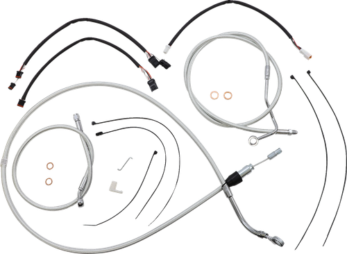 MAGNUM SHIELDING 3871171 Sterling Chromite II® Designer Handlebar Installation Kit - 12"-14" - '21-'23 FLH - 12"-14" '21-'23 FLH