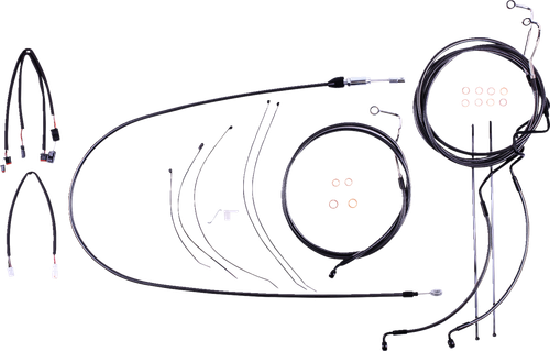 MAGNUM SHIELDING 4871221 Black Pearl™ Designer Handlebar Installation Kit - 12"-14" - '21-'22 FLHR - 12"-14" '21-'22 FLHR