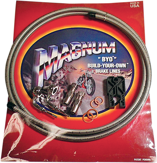 MAGNUM SHIELDING 396135A Brake Line Kit - Single Disc - 10mm-35° - 6' - Stainless Steel - Single Disc 10mm-35° 6' Stainless Steel
