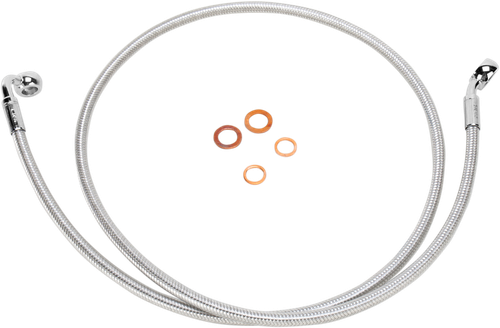 MAGNUM SHIELDING 36142SW Brake Line - 35/90° - 42" - Sterling Chromite II - 35/90° 42" Sterling Chromite II