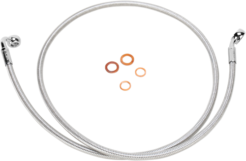 MAGNUM SHIELDING 36154SW Brake Line - 35/90° - 54" - Sterling Chromite II - 35/90° 54" Sterling Chromite II