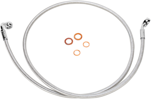 MAGNUM SHIELDING 36160SW Brake Line - 35/90° - 60" - Sterling Chromite II - 35/90° 60" Sterling Chromite II