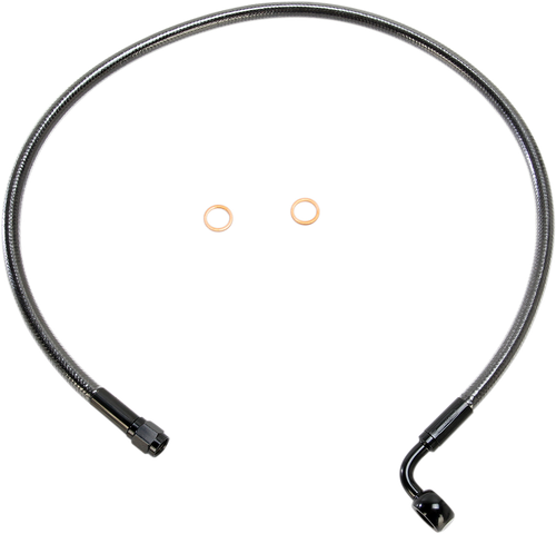 MAGNUM SHIELDING AS47226 Brake Line - 10 mm-90° - 26" - Black Pearl - 10 mm-90° 26" Black Pearl