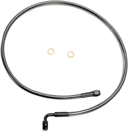 MAGNUM SHIELDING AS47234 Brake Line - 10 mm-90° - 34" - Black Pearl - 10 mm-90° 34" Black Pearl