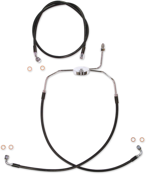 MAGNUM SHIELDING SBC1304-19 Brake Line Kit - XR - Black - XR Black