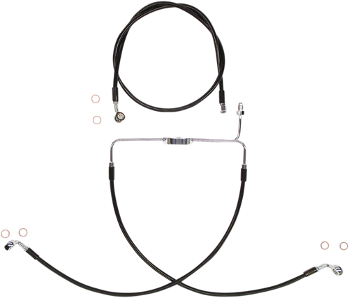 MAGNUM SHIELDING SBC1307-25 Brake Line Kit - XR - Black - XR Black