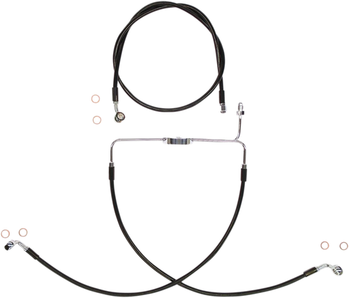 MAGNUM SHIELDING SBC1310-25 Brake Line Kit - XR - Black - XR Black