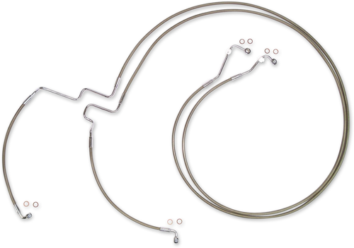 MAGNUM SHIELDING SSC1116-00 Brake Line - XR - Lower - Stainless Steel - XR Lower Stainless Steel