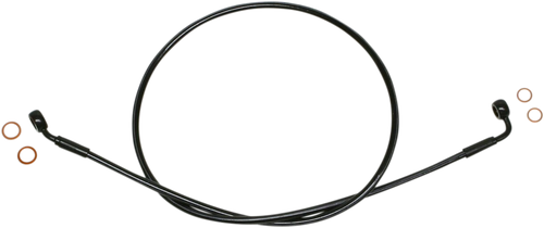 MAGNUM SHIELDING SBB0601-49 Brake Line - EZ Align - Stainless Steel - Black - EZ Align Stainless Steel Black