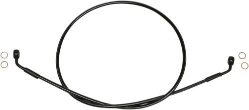 MAGNUM SHIELDING SBB0606-46 Brake Line - EZ Align - Stainless Steel - Black - EZ Align Stainless Steel Black