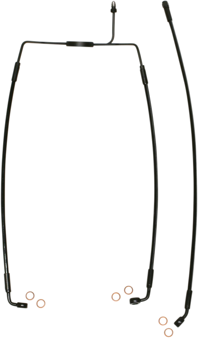 MAGNUM SHIELDING SBB1307-25 Brake Line - Front - XR - Black - Front XR Black