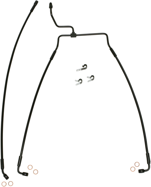 MAGNUM SHIELDING SBB1313-33 Brake Line - Front - XR - Black - Front XR Black