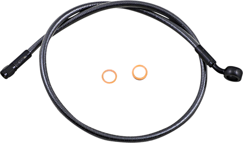 MAGNUM SHIELDING AS478132 Brake Line - 12mm-35° - 32" - Black Pearl - 12mm-35° 32" Black Pearl