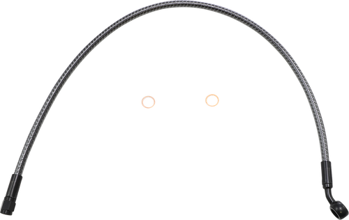 MAGNUM SHIELDING 77123 Brake Line - Front - 3/8" - 35° - 23" - KARBONFIBR - Front 3/8" 35° 23" KARBONFIBR