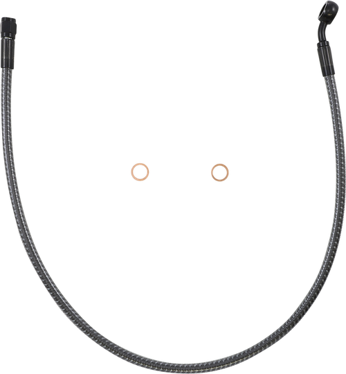 MAGNUM SHIELDING AS77126 Brake Line - Front - 10 mm - 35° - 26" - KARBONFIBR - Front 10 mm 35° 26" KARBONFIBR