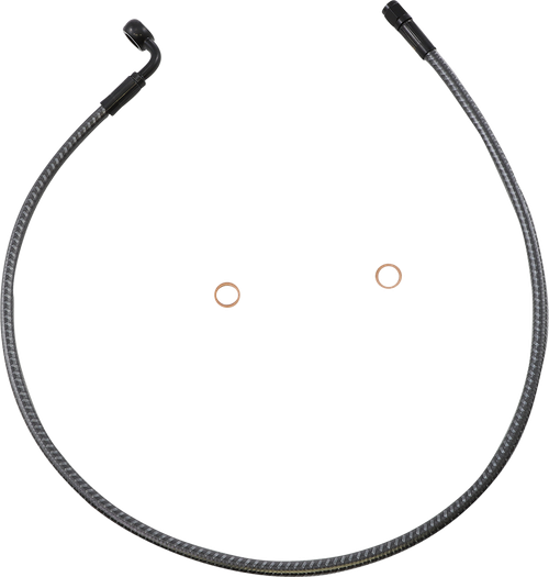 MAGNUM SHIELDING AS77230 Brake Line - Front - 10 mm - 90° - 30" - KARBONFIBR - Front 10 mm 90° 30" KARBONFIBR