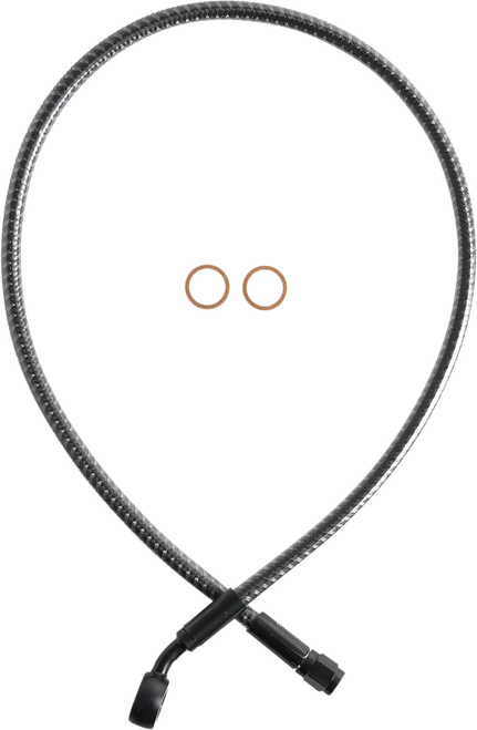 MAGNUM SHIELDING AS778126 Brake Line - Front - 12 mm - 35° - 26" - KARBONFIBR - Front 12 mm 35° 26" KARBONFIBR