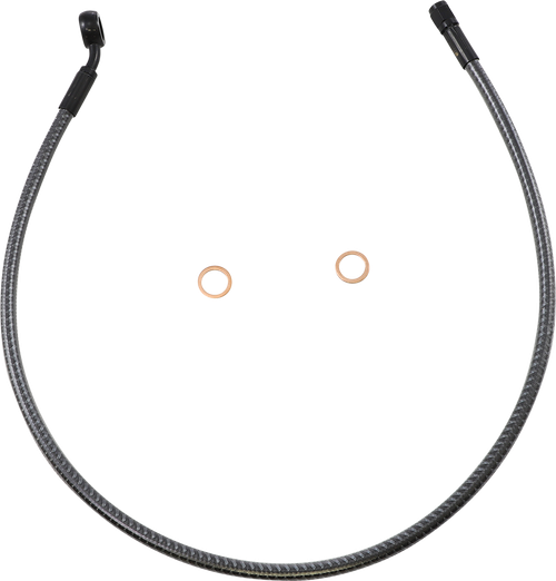 MAGNUM SHIELDING AS778128 Brake Line - Front - 12 mm - 35° - 28" - KARBONFIBR - Front 12 mm 35° 28" KARBONFIBR