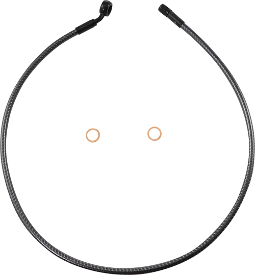 MAGNUM SHIELDING AS778134 Brake Line - Front - 12 mm - 35° - 34" - KARBONFIBR - Front 12 mm 35° 34" KARBONFIBR