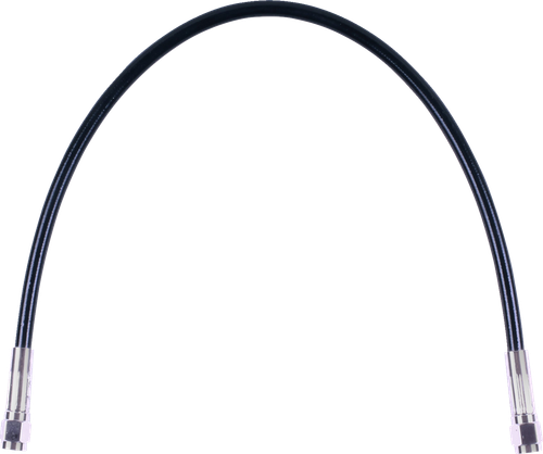 MAGNUM SHIELDING SBC0500-32 Universal XR Brake Line - 32" - Black w/ Chrome Fittings - 32" Black w/ Chrome Fittings