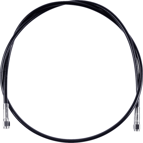 MAGNUM SHIELDING SBC0500-42 Universal XR Brake Line - 42" - Black w/ Chrome Fittings - 42" Black w/ Chrome Fittings