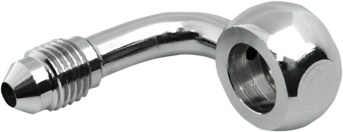MAGNUM SHIELDING 1703-20 Banjo Fitting - 10 mm - AN3 90° - Chrome - 10 mm AN3 90° Chrome