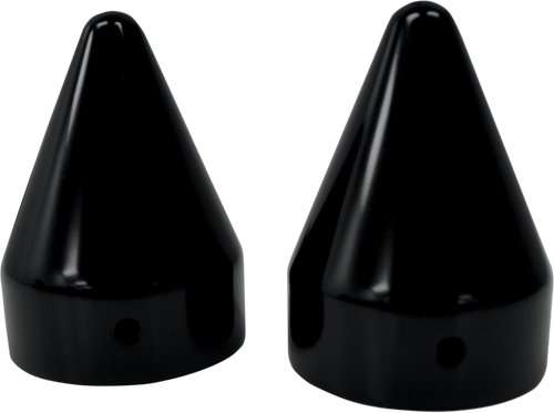 LA CHOPPERS LA-7811-00B Axle Caps - Spike - Black - Pair - Spike Black Pair
