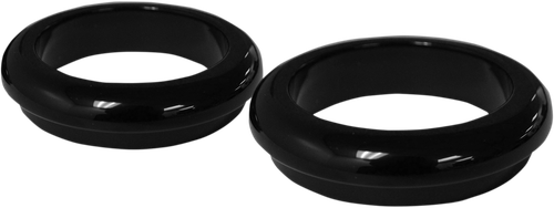 LA CHOPPERS LA-7503-49B Fork Boot Cover - 49 mm - Gloss Black Powder-Coat - 49 mm Gloss Black Powder-Coat