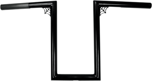 LA CHOPPERS LA-7380-W12B 1" Old School Handlebar - Web Z - 12" - Black - Web Z 12" Black