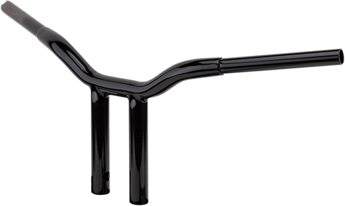 LA CHOPPERS LA-7337-08B Kage Fighter Welded Straight-Riser Handlebar - One Piece - 8" - Black - One Piece 8" Black