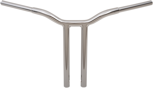 LA CHOPPERS LA-7337-16 Kage Fighter Welded Straight-Riser Handlebar - One Piece - 16" - Chrome - One Piece 16" Chrome