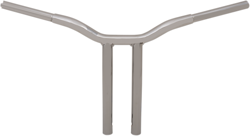 LA CHOPPERS LA-7338-14 Kage Fighter Welded Bent-Riser Handlebar - One Piece - 14" - Chrome - One Piece 14" Chrome
