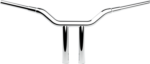 LA CHOPPERS LA-7343-12 One-Piece Kage Fighter Handlebar - 12" x 1-1/2" - Chrome - 12" x 1-1/2" Chrome