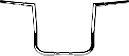 LA CHOPPERS LA-7367-14 1-1/4" Twin Peaks Touring Handlebar - 14" - Chrome - 14" Chrome