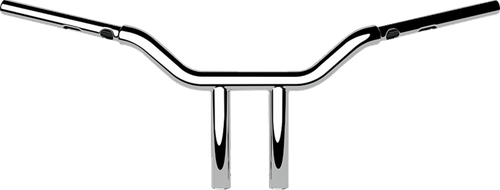 LA CHOPPERS LA-7346-10 One-Piece Kage Fighter Handlebar - 10" x 1-1/4" - Chrome - 10" x 1-1/4" Chrome