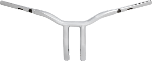 LA CHOPPERS LA-7369-10 One-Piece Kage Fighter Handlebar - Pullback - 10" x 1-1/4" - Chrome - Pullback 10" x 1-1/4" Chrome