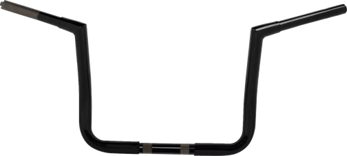 LA CHOPPERS LA-7361-12BW Pre-Wired Twin Peaks Handlebar - 1-1/4" x 12" - Black - 1-1/4" x 12" Black