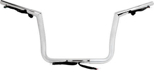 LA CHOPPERS LA-7367-12W Pre-Wired Twin Peaks Handlebar - 1-1/4" x 12" - Chrome - 1-1/4" x 12" Chrome