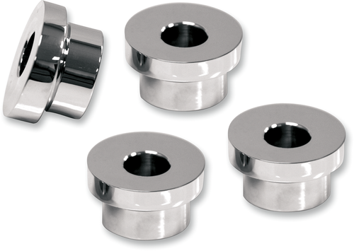 LA CHOPPERS LA-7400-00 Angled Handlebar Riser Bushing Kit - 5° - Chrome - 5° Chrome